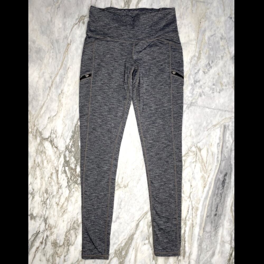 ATHLETA Women's Coolmax Zip Pocket Athletic Workout Yoga Full Length Leggings XS - Picture 3 of 8